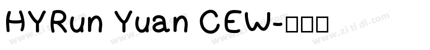 HYRun Yuan CEW字体转换